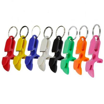 China Factory Cheap Hot Sale Strong Plastic Bottle Opener 4 In 1 Multi Functions Key Chain Shotgun Tool for sale