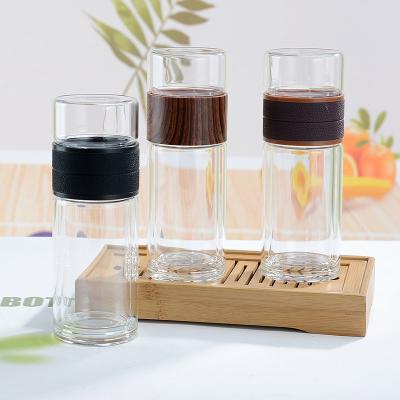 China China 300ml Double Wall Tea Manufacturer Best Selling Products 300ml Glass Water Bottle 2020 Sustainable for sale