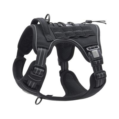 China Factory Direct Sale Viable Whole Dog Military Reflective Nylon Strong Harness for sale