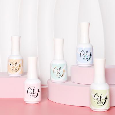 China Free Sample 18ML Round Cosmetic Wholesale Spray Customized Empty Bottle Glass Nail Polish For Nail UV Gel Polish for sale