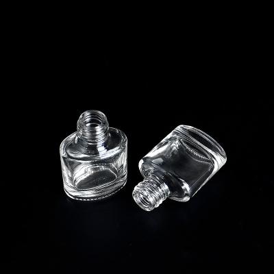 China Cosmetic Transparent Empty Containers Glass Nail Bottles 5ML Packaging UV Free Sample Clear Glass Bottle For Gel Nail Polish for sale