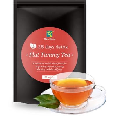 China Decaf Belly Detox Tea Factory Direct Sales Flat Lean Tea 100% Pure Natural Ingredients Wholesale Slim Tea Decaf No Side Effects for sale