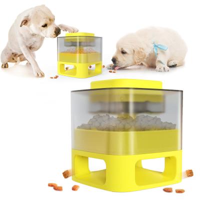 China Automatic Slow Feeder - Pet Feeder Fun Pet Food Catapult Square Press and Escape Feeding Utensils for sale