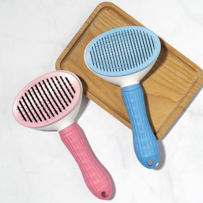 China Pet Knot Open Stocked Needle Combs Stainless Steel Hair Removal Comb Scraper Dog Cat Massage Cleaning Brush Pets Grooming Supplies for sale