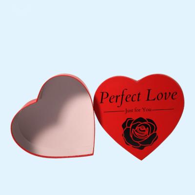 China Recycled Materials Custom Printing Candle Packaging Boxes Rose Gold Cosmetic Packaging Box Heart Shape Luxury Jewelry Box for sale