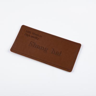 China Sustainable Special Hot Selling Popular Product Custom Design Leather Label Square for sale