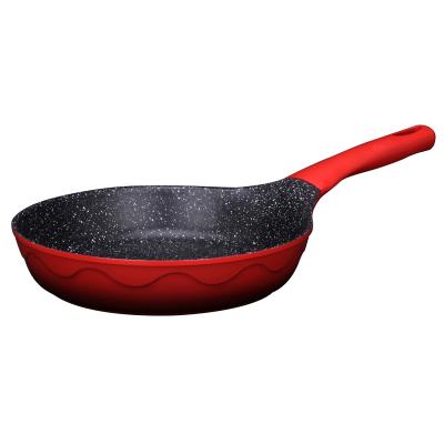 China Amercook Stocked Warehouses in US Kitchen Greblon C2 Black Coating Non-Stick White Dots Stone FRY PAN for sale