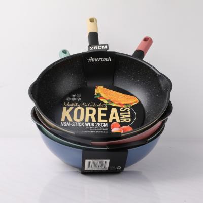 China Amercook Sustainable Korean Star Aluminum Cooking Pot Cookware Set Non Stick Cooking Pots And Pans for sale