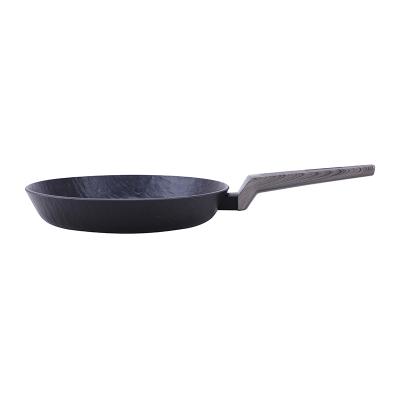 China Kitchen Sustainable Black Dots Induction Bottom Non Stick FORGED Aluminum Skillet for sale