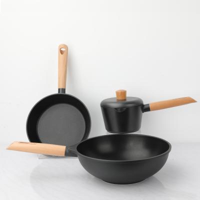 China Amercook fusomoku kitchen pot and pan stocked set beware non stick aluminum beware pots household panci for sale