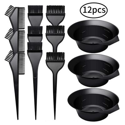 China Durable Mixing Bowl Brush Tint Comb Set Hair Coloring Tools Wholesale Hair Tint Brush Kit Set for sale