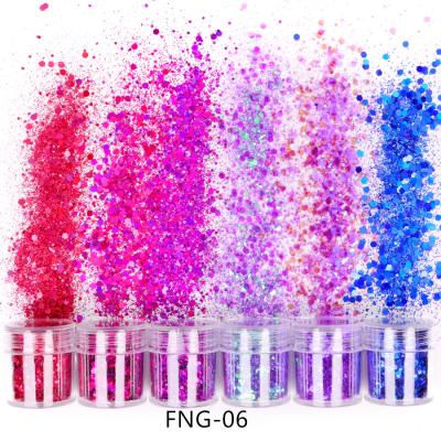 China PET Shining New Holographic Nail Glitter For Crafts Printing for sale