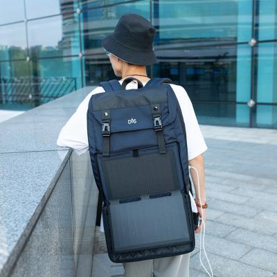 China New Design Solar Panel Laptop Backpacks With Solar Chargeable 20W Solar Panel Backpack Bag for sale