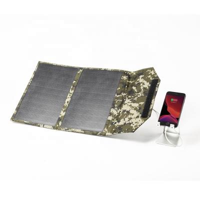 China 20W Foldable Portable Solar Charger 2usb Solar Cells Monocrystalline Solar Panel For Solar Charger 530*290*22mm for sale