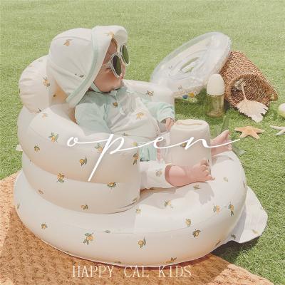 China Super Comfortable Makers Fashion Portable PVC Inflatable Sitting Seat Baby Bath Seat for sale