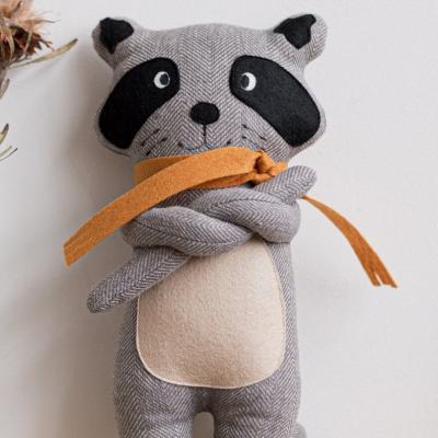 China 28cm Kawaii Raccoon Plush Toy Lovely Raccoon Cute Soft Stuffed Animals Doll Handmade Pillow for Girls Children Kids Baby Birthday Gift for sale