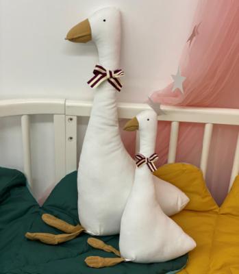 China New Arrival Goose Children's Room Decoration Doll Handmade White Plush Stuffed Toys Doll Soft Photography Large for sale