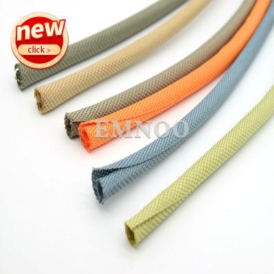 China High Density Sleeve Split Self Closing Wrap Cover Cable Protector Pet Sele Sleeving Product For Wire Harness for sale