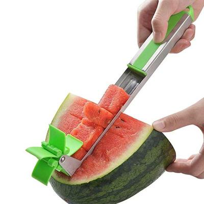 China Satinless Steel+PP Kitchen Tools Kitchen Accessories Instruments Fruit Tools Watermelon Cutter Slices Cleaver for sale