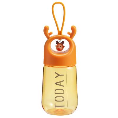 China Minimalist deer Cute New Design Straw Funny CHILD KIDS Outdoor Water Bottle for sale