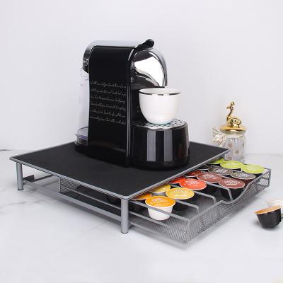 China Supplier High Quality Minimalist Kitchen Metal Double Layer Coffee Capsule Holder for sale