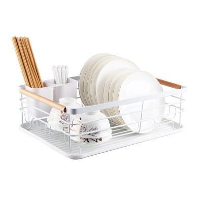 China Minimalist 1 Layer Metal Shelf Dish Drainer Rack Kitchen Storage Rack Dish Drying Rack for sale