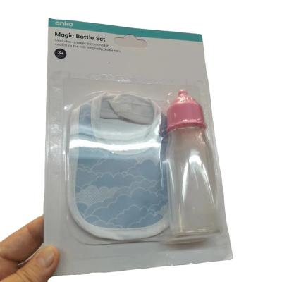 China Lovely Sensitive Ware Small Girl Baby Bottles Packing Shoes Bubble Shell Toy Figure Doll PET Clamshell Packing Blister Protective Box for sale