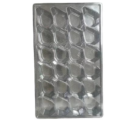 China Refrigerable 24 Cavity Strawberry Grids Quantity Custom Clear Plastic Clamshell Fruit Trays Packaging Boxes for sale