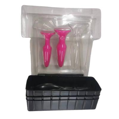 China Ware Sex Toy Storage Essential Paper Adult Products Packaging PS PET Clamshell Blister Box for sale