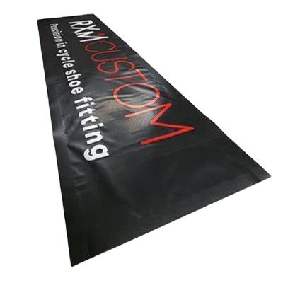 China Advertising Banners Best Selling Display Flex Sheet Rolls Custom 4Ft By 650Gsm Black Vinyl Back PVC Banner for sale