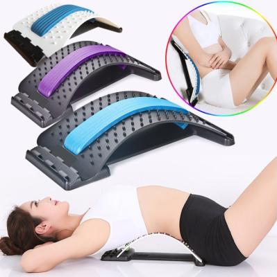 China Product Cervical Pain Comfortable Adjustable Portable Relief Tool Posture Support Rest Rest Fitness PP Lumbar Back Stretcher for sale