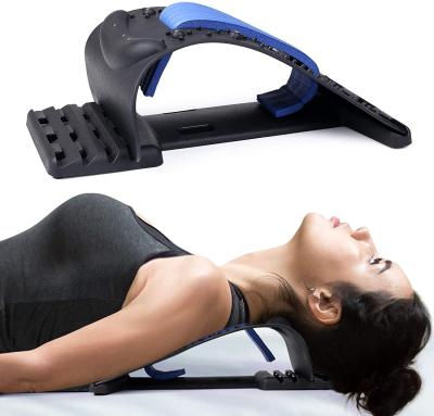 China Comfortable Easy Manual Lumbar Back Pain Massager Lumbar Back Pain Stretcher Back Adjustment Quick Relief Spine Platform for sale