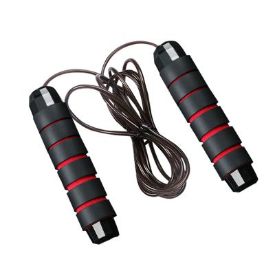 China Portable Wholesale Fitness Heavy Weighted PVC Gear Jump Rope Jumping With Bearing In Handle for sale