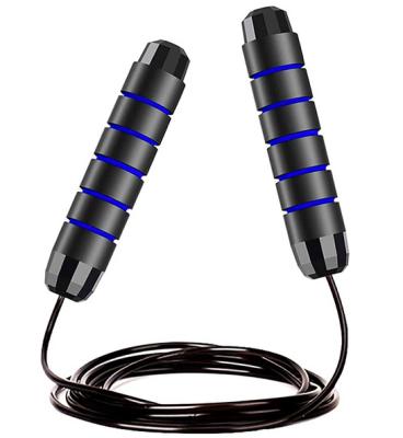 China Portable Tangle Free Quick Rope Jump Rope Ball Bearing Jumping Memory Foam Adjustable Skid Grip Handle Fitness Speed ​​Anti RO New for sale