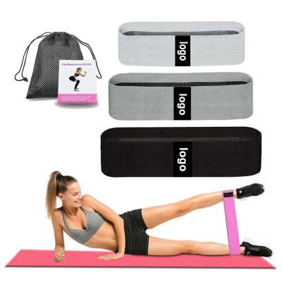 China Wholesale Popular Fitness Custom Heavy Latex Gym Booty Logo Mini Fabric Exercise Loop Ankle Yoga Resistance Bands Elastic Training Set for sale