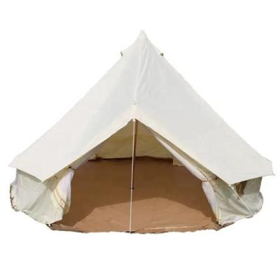 China Outdoor Camouflage/Field Game Four-Season Canvas Tents With Wood Stove Camping Dome Tent For Luxury Glamping Yurt Tents For Sale for sale