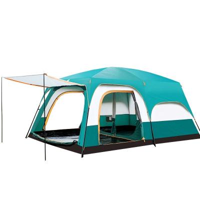 China Camouflage/Field Big Game 4-6 8-12 People Outdoor High Quality Two Chamber Waterproof Rainproof Sunshade Camping Tent for sale