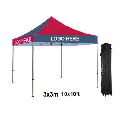 China Custom Printing Double Canopy 10x20 Easy Folding Pop Up Canopy Top Commercial Tent 270*235*150CM for sale