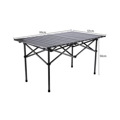 China Beach Camping Aluminum Folding Picnic 6 ft. Fold-in-Half Banquet Table Camp Table Party Dining Tables with Handle for sale