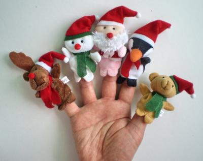 China Amazon Santa Claus Finger Puppet Eco-friendly Finger Puppet Factory for sale