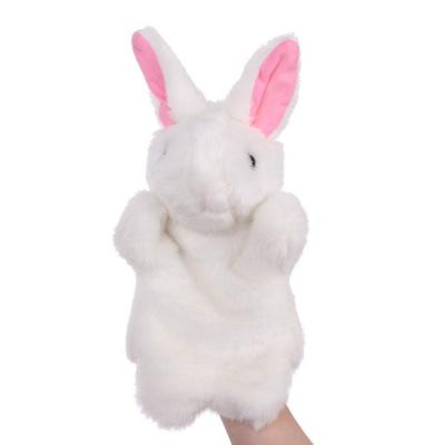 China Amazon Hot Sale Eco-friendly Rabbit Hand Puppet For Kids Play Kids Animal Hand Puppets for sale