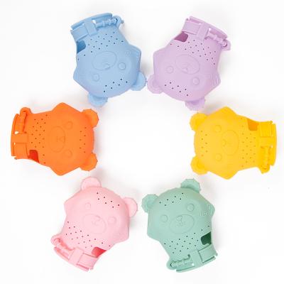 China Wholesale 100%food grade Silicone Silicone Chewing Teether BPA Free Infant Waterproof Newborn Custom Baby Teething Gloves Teether Mitt for sale