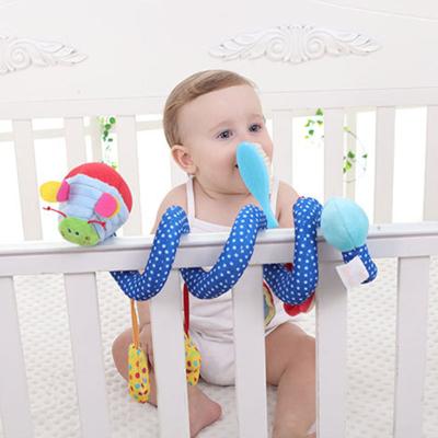 China Eco-Friendly Baby Toys Rattle Mobiles Baby Crib Toy Bed Bell Kids Stroller Educational Hanging Dolls for sale