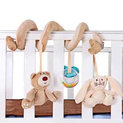 China Hot Selling Eco-Friendly Custom Design Baby Bed Hanging Musical Toy Baby Stroller Arch Cute Stuffed Animal Toy for sale