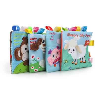 China Amazon Hot Sale Eco - Friendly Educational Preschool Cloth Soft Book for sale