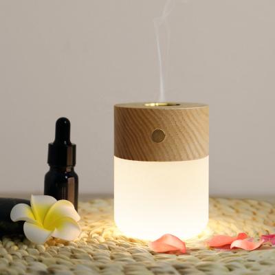 China Electric Diffuser Aroma Lamp Table Lamp Aromatherapy Factory Wholesale Modern Wooden And Glass Touch Switch Diffuse Three Level Dimming Aroma for sale