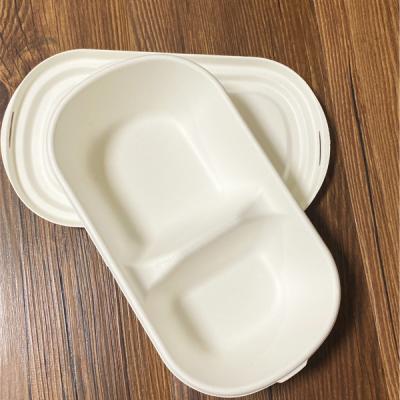 China Food Wholesale Eco-friendly Bulk Disposable Bowl Food Container Biodegradable Disposable Tableware Set for sale