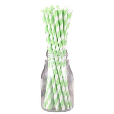 China Creative Cute Environmental Protection Food Grade Disposable Paper Biodegradable Straws Packaging Milk Tea Shop Custom Straw for sale