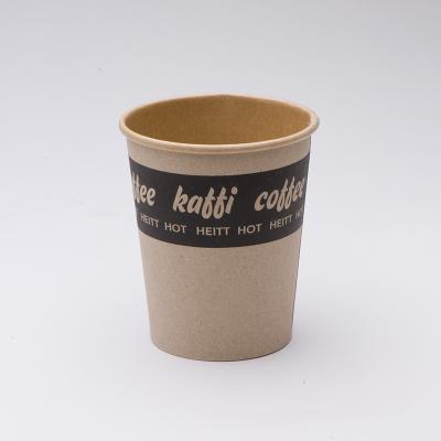 China Factory Wholesale Disposable White Craft Disposable Kraft Paper Cup Manufacturer Coffee Paper Cups for sale