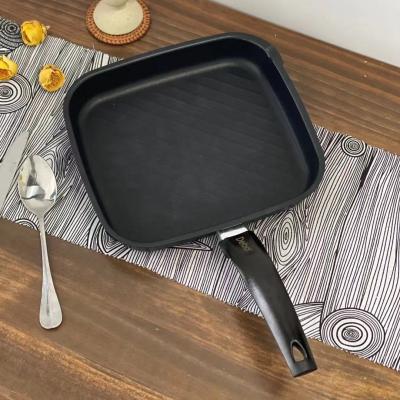 China Sustainably High Quality Non Frying PanBaking Cookies Cookware Stick Grill Square Pan for sale